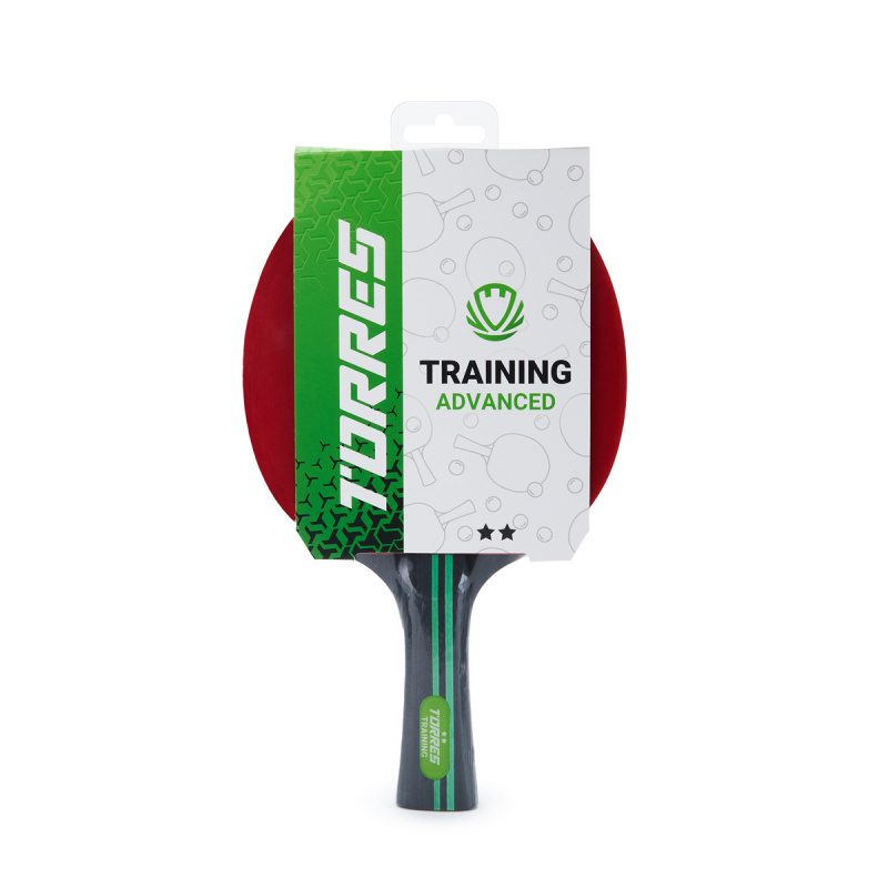 Ракетка для н/т TORRES Training 2*, TT23006, для любителей, накладка 1,5 мм, конич. ручка