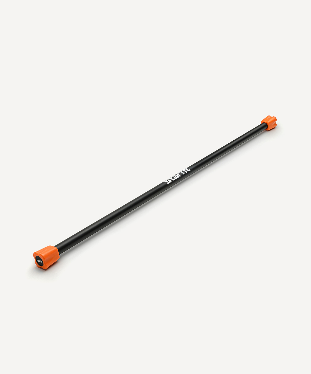 Бодибар STARFIT BB-301, 4 кг, неопреновый, черный/оранжевый