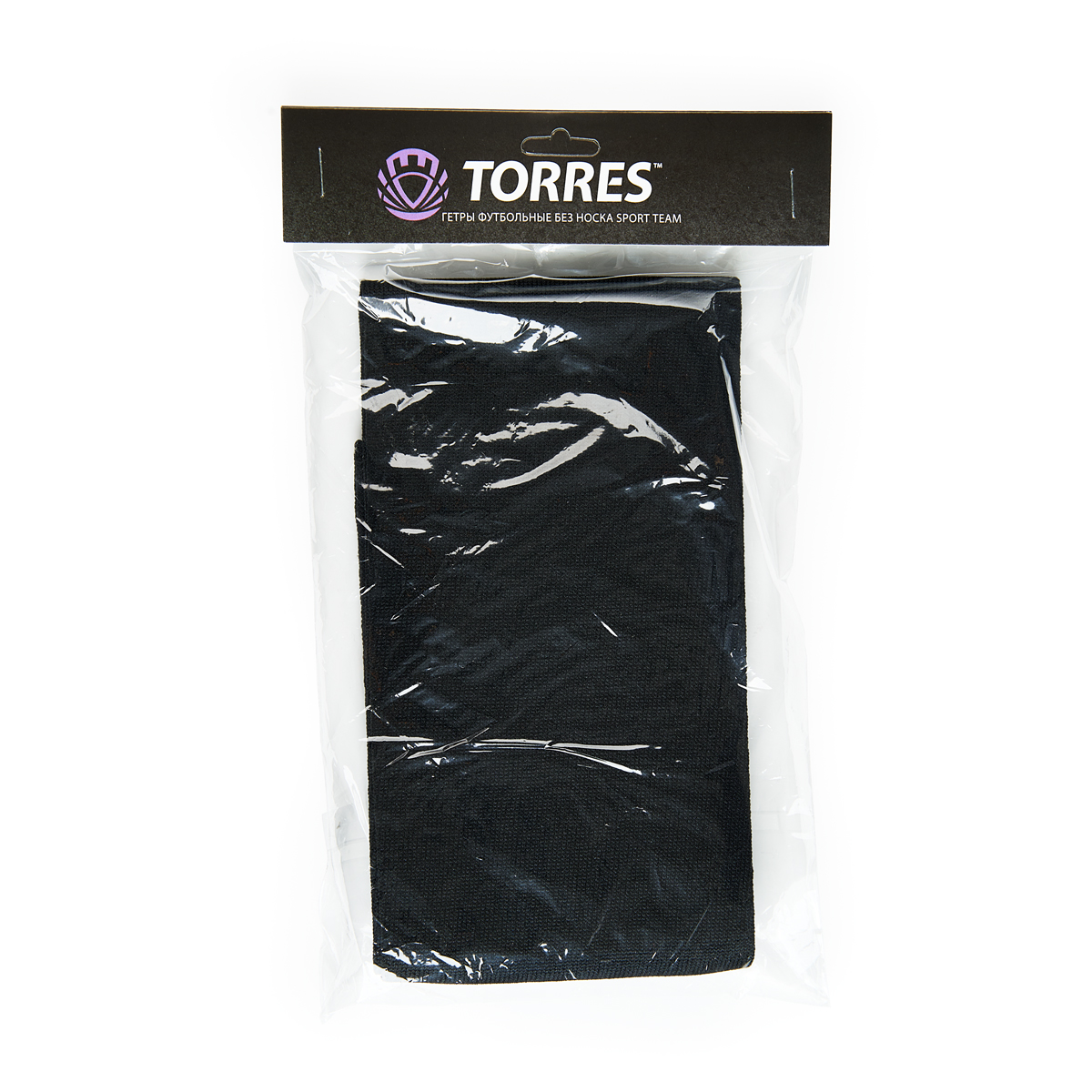 Гетры футб. проф.TORRES Sport Team БЕЗ НОСКА, FS11010-02-42-44, р.42-44,ЧЕРН, полиэстер, эластан