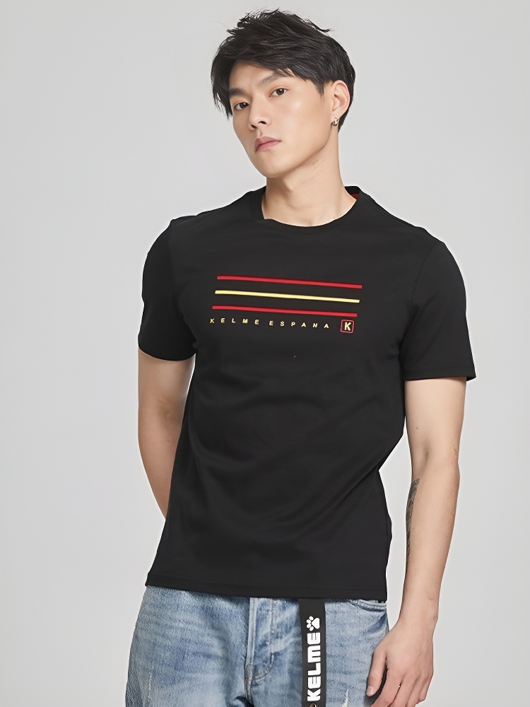 Футболка KELME Round Neck Short Sleeve T-Shirt Black
