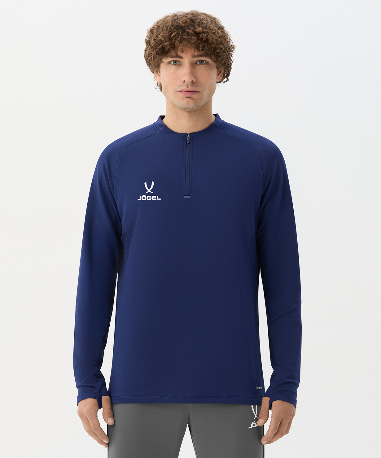 Джемпер тренировочный JOGEL PREMIER PerFormDRY Training 1/4 Zip Top, темно-синий, размер L