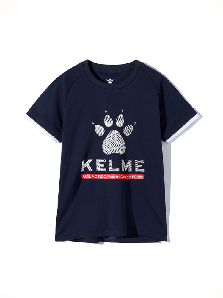 Детская футболка KELME Boys Short Sleeve T-Shirt Dark Blue