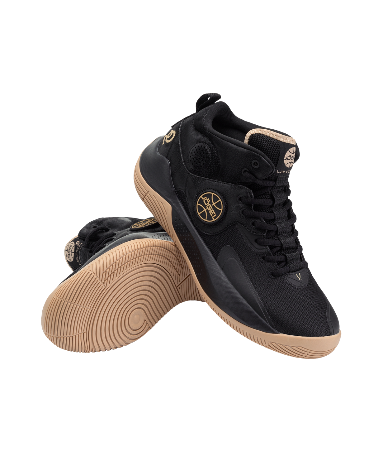 Кроссовки баскетбольные JOGEL Launch MID, Black/gold