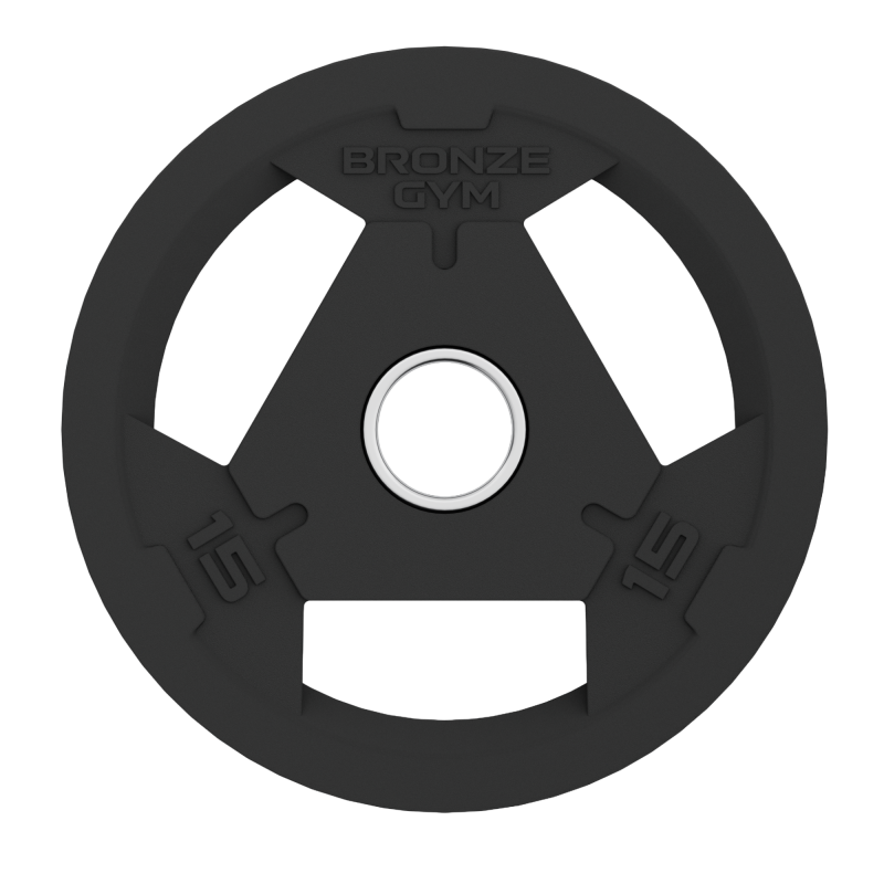 Диск олимпийский BRONZE GYM обрезиненный 15 кг