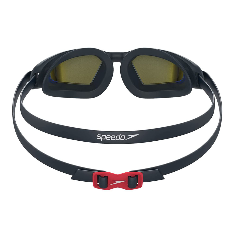 Очки для плав. SPEEDO Hydropulse Mirror, 8-12267D646, ЗЕРКАЛЬНЫЕ линзы, черная оправа