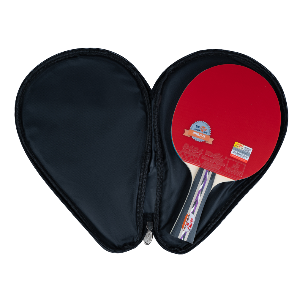 Ракетка для н/т DOUBLE FISH 3D-C, для любителей, накладка 1,8 мм, конич. ручка + чехол