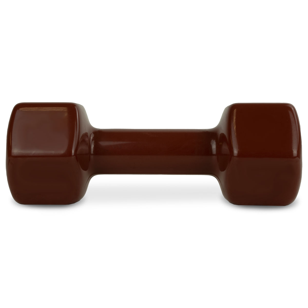 Гантель TORRES 5 кг, PL522207, металл в виниловой оболочке, форма шестигранник, коричневый