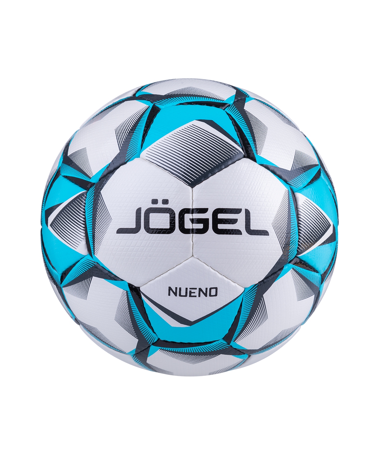 Мяч футбольный JOGEL Nueno №5, белый/голубой/черный