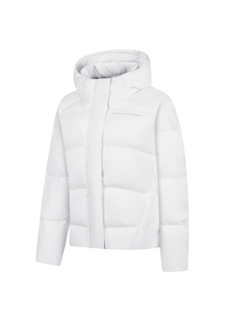 Пуховик KELME Short Hooded Down Jacket White