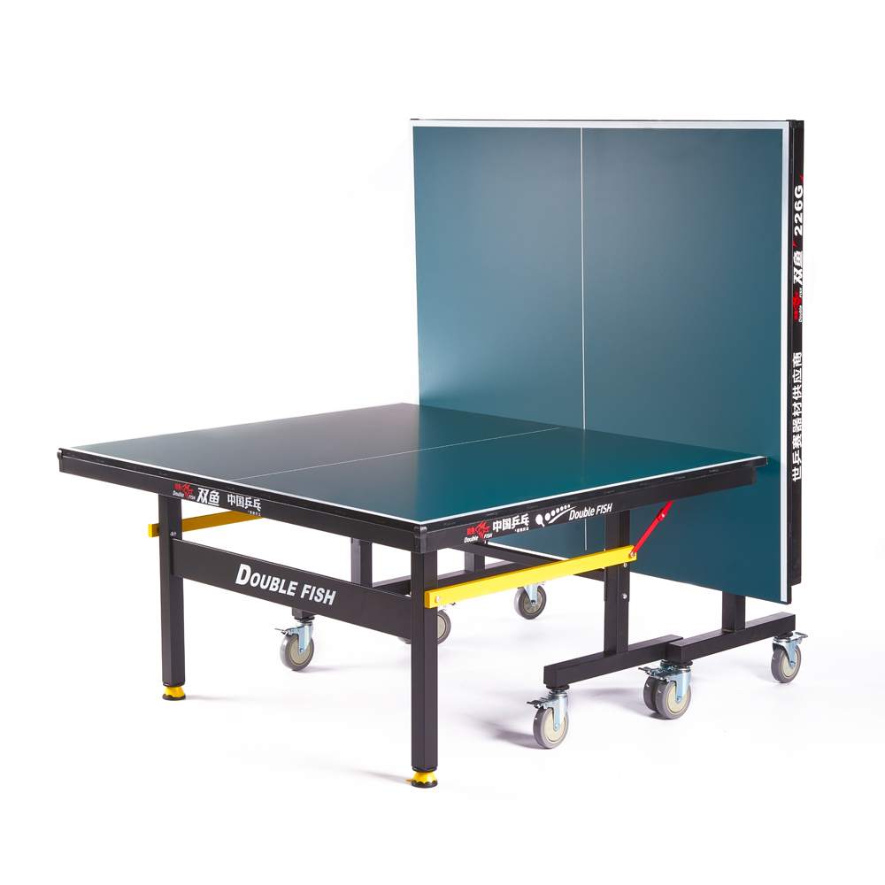 Стол для наст. тенниса DOUBLE FISH 226G, Indoor для закрытых помещений, толщина 22мм, зеленый