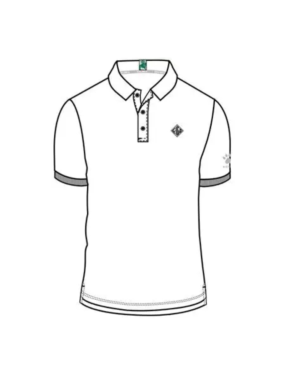 Футболка-поло KELME Men's Short Sleeve Polo Shirt White