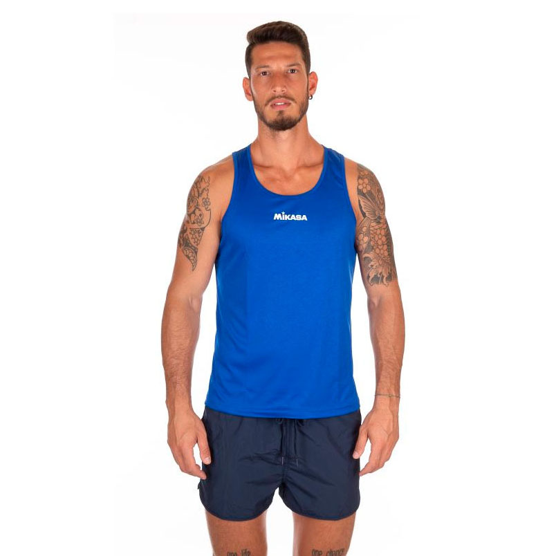 СЦ*Майка для пляж. вол. муж MIKASA MT5007-V2-3XL, р.3XL, 100% полиэстер, синий
