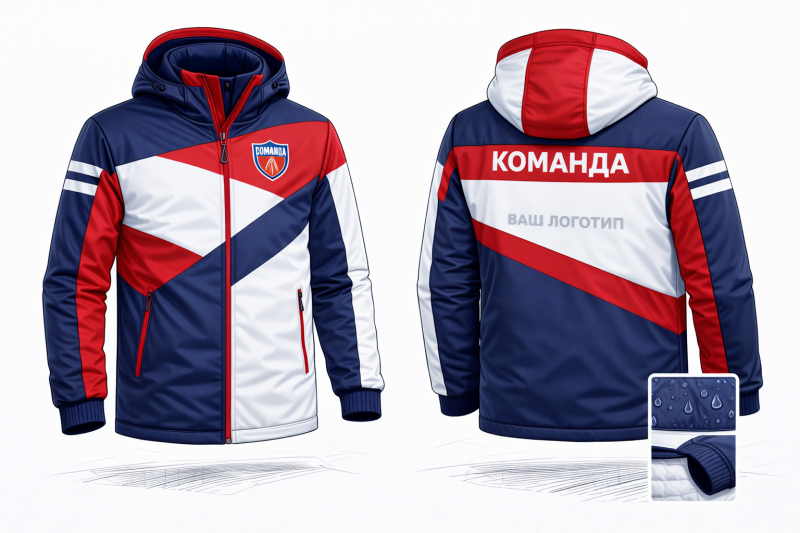 Куртка спортивная утеплённая на заказ
