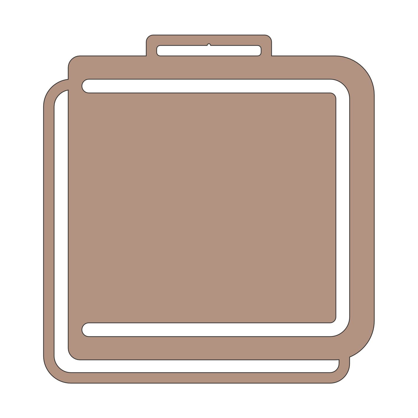 Заготовка медали MZP 838-95/BM под сублимацию (95х100мм, s-2 мм)