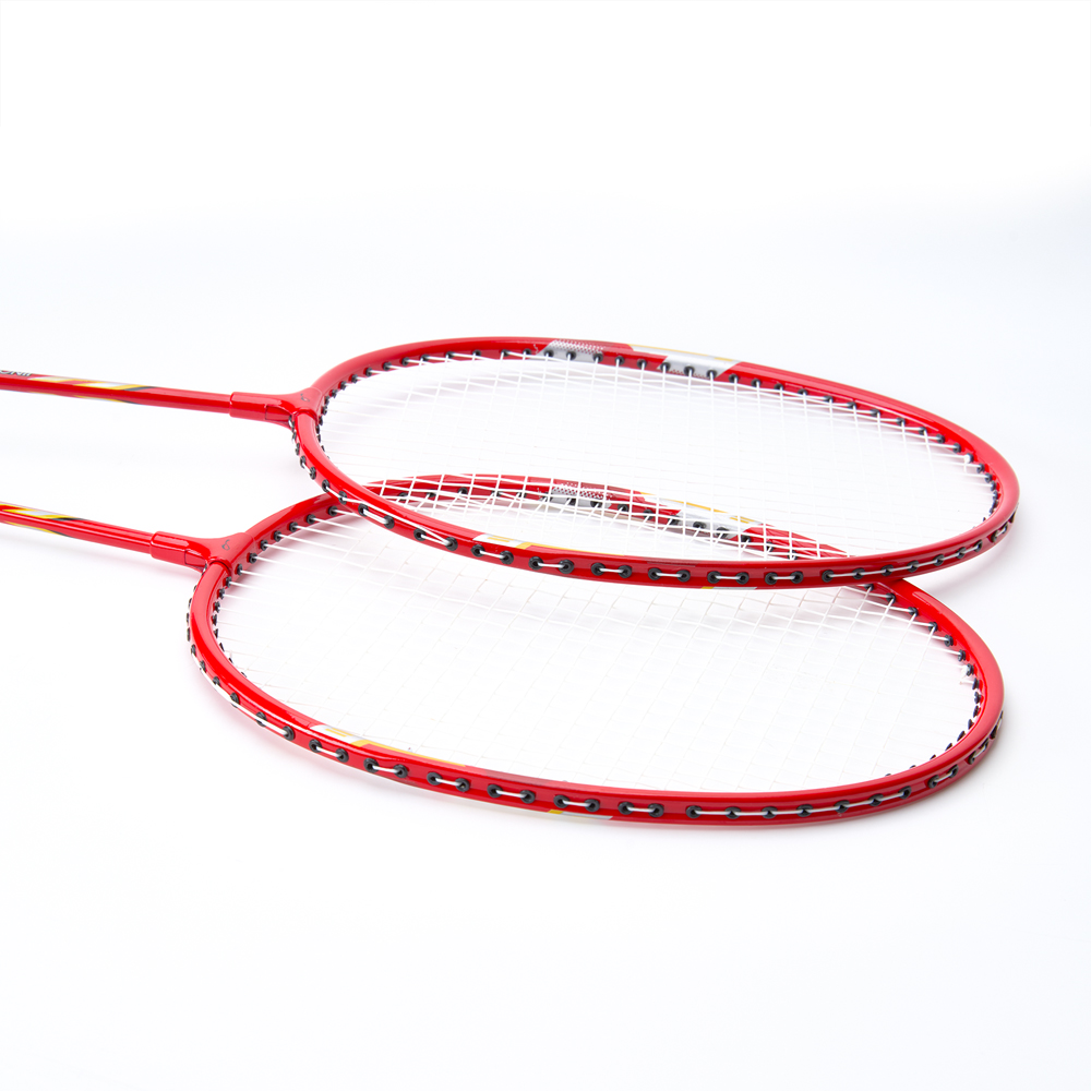 Набор для бадм. DOUBLE FISH JINQUE 1308, для начинающ.,стал. стерж, алюм. обод, со струнами, красный