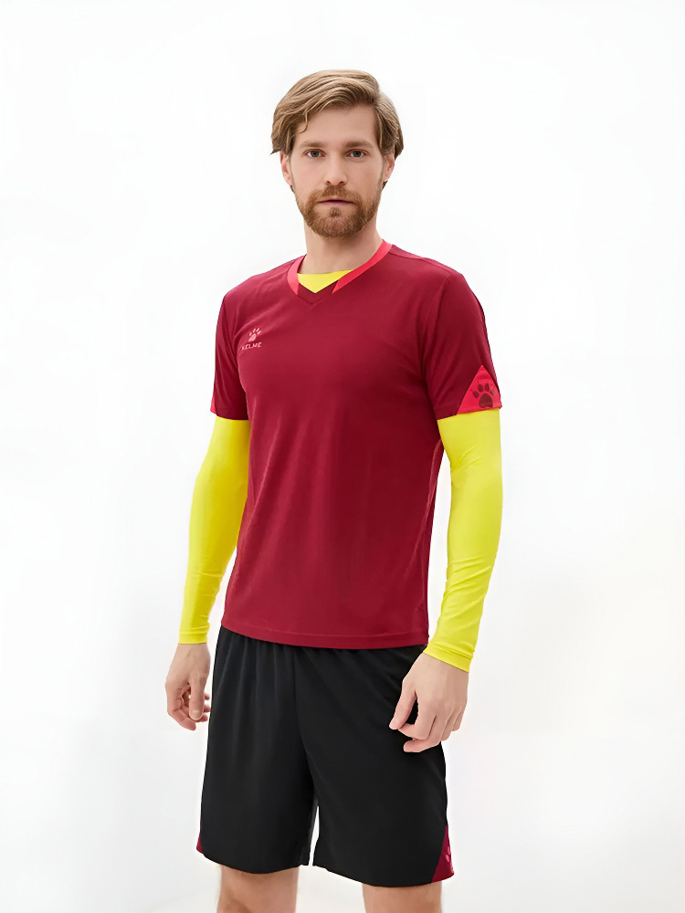 Футбольная форма KELME Short Sleeve Football Uniform (Burgundy/Black)