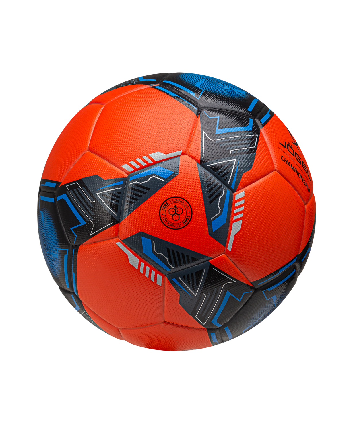 Мяч футбольный JOGEL Championship №5, оранжевый/синий/черный, размер 5
