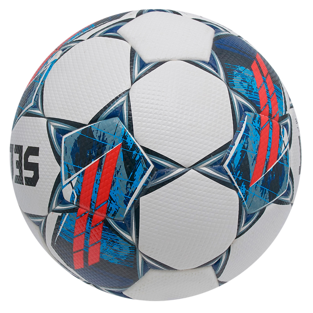 Мяч футзал. SELECT Futsal Super TB 3613460003,р.4, FIFA Quality Pro, 32п,ПУ, термосш,бело-сине-красн