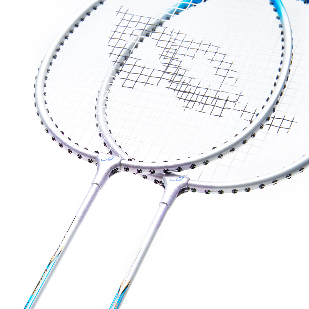 Набор для бадм. DOUBLE FISH JINQUE LT-119, дл.630мм, для любит.,стал.стерж.,алюм.обод, серебристый