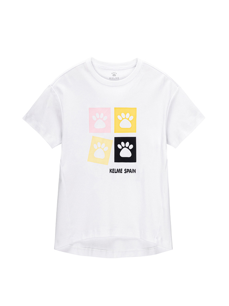 Футболка KELME Short Sleeve T-Shirt Kid White