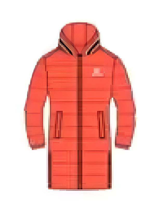 Детский пуховик KELME Girl's Mid-Length Down Jacket Red
