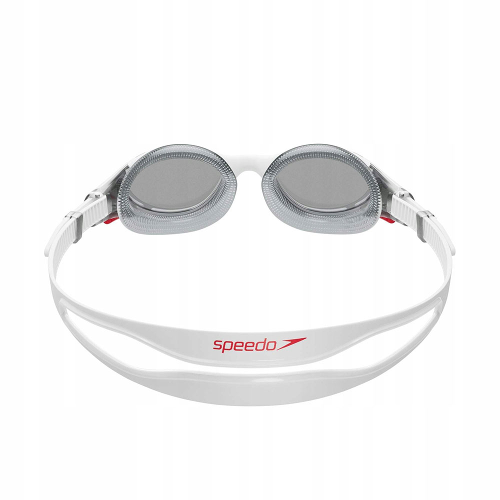 Очки для плав. SPEEDO Biofuse 2.0, 8-00233214500, ДЫМЧАТЫЕ линзы, белая оправа