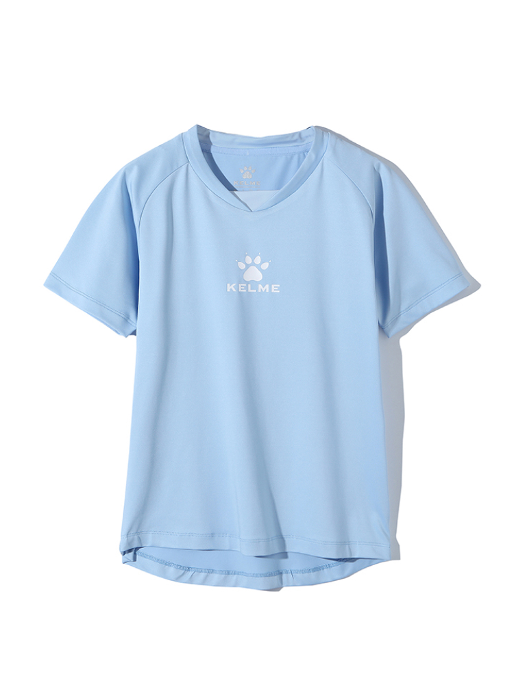 Детская футболка KELME Boys Short Sleeve T-Shirt Light Blue