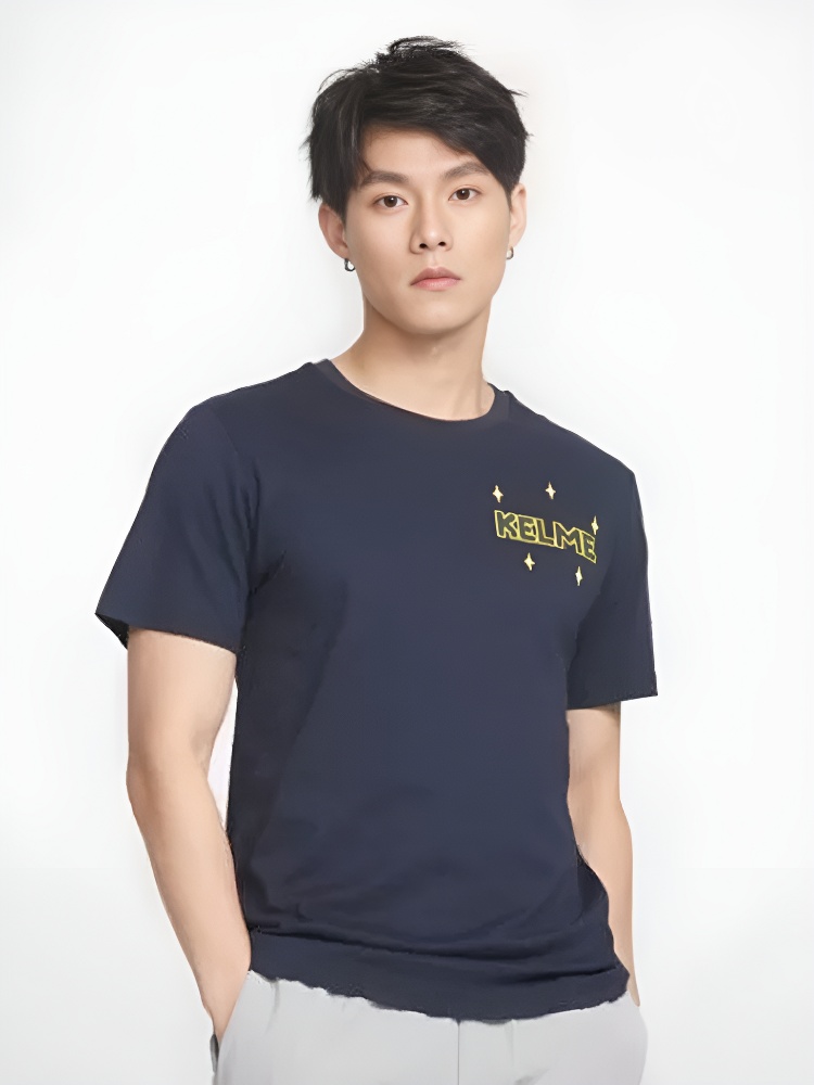 Футболка KELME Round Neck Short Sleeve T-Shirt Dark Blue