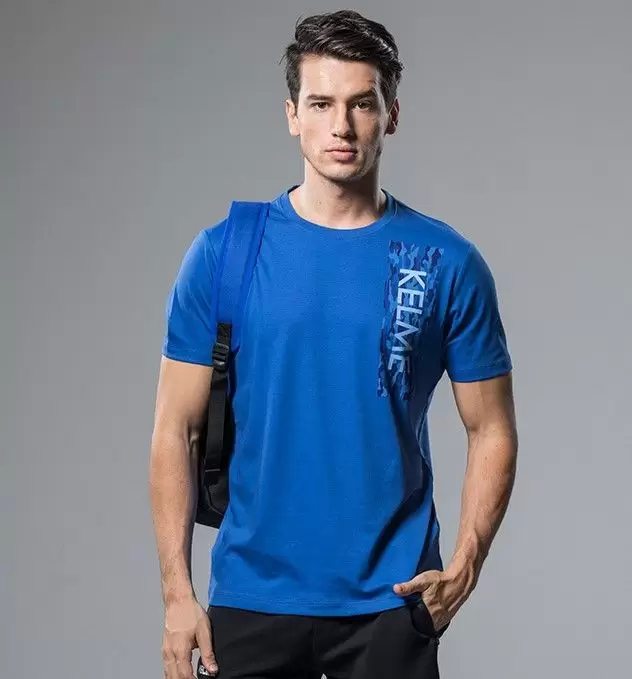Футболка KELME Men's Short Sleeve T-Shirt Blue