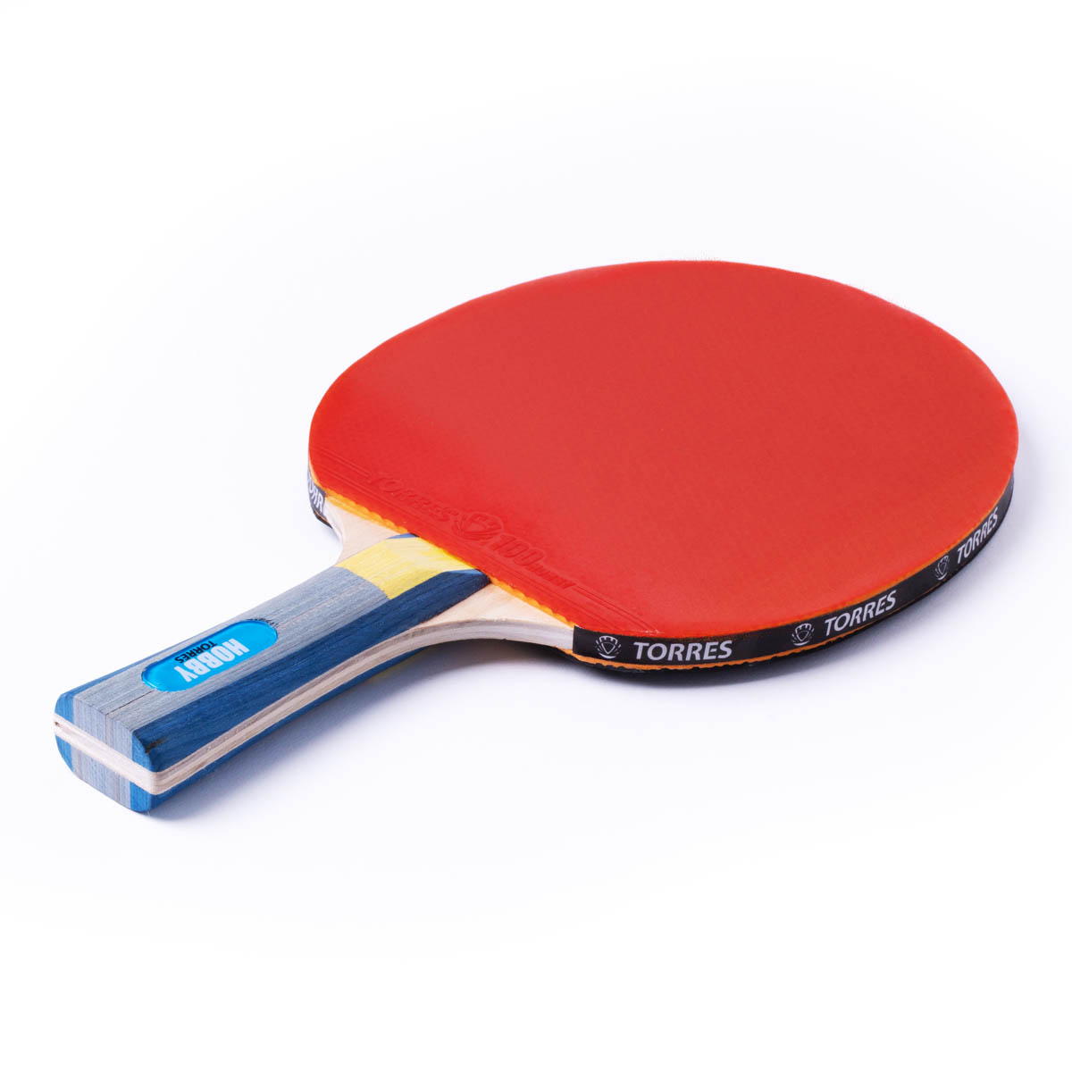 Ракетка для н/т TORRES Hobby, TT0003, для любителей, накладка 1,8 мм, конич. ручка