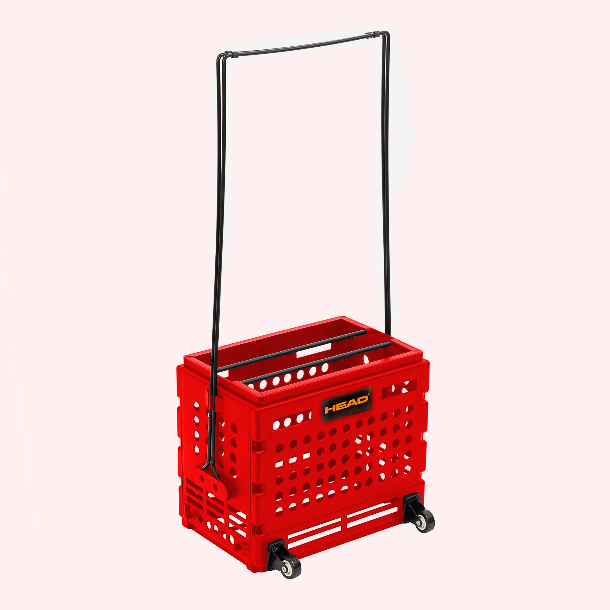 Корзина для теннисных мячей HEAD TM7003 RD, на 72 мяча, пластик, красный