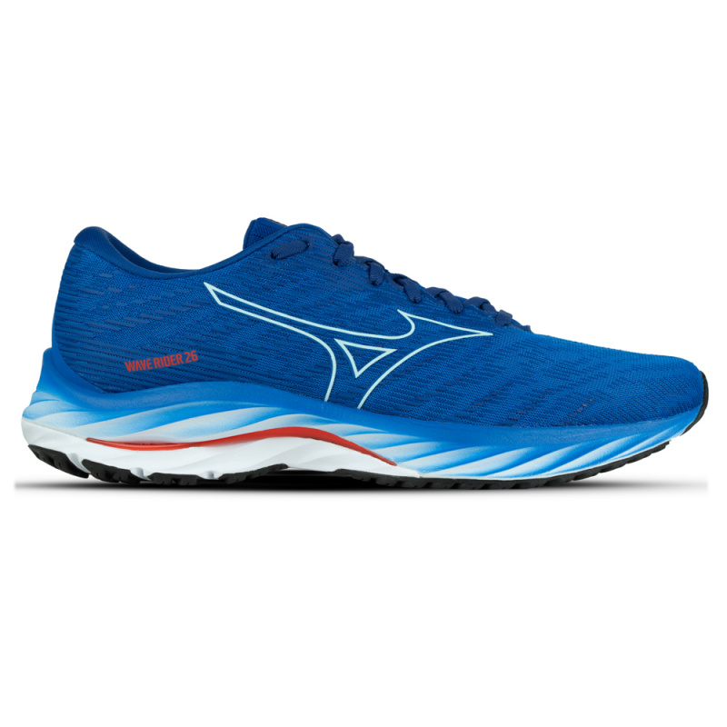 СЦ*Кроссовки бег. MIZUNO Wave Rider 26, J1GC2203-05,р.UK10 (рос.44), полиэст.,нейлон,EVA,резина,сини