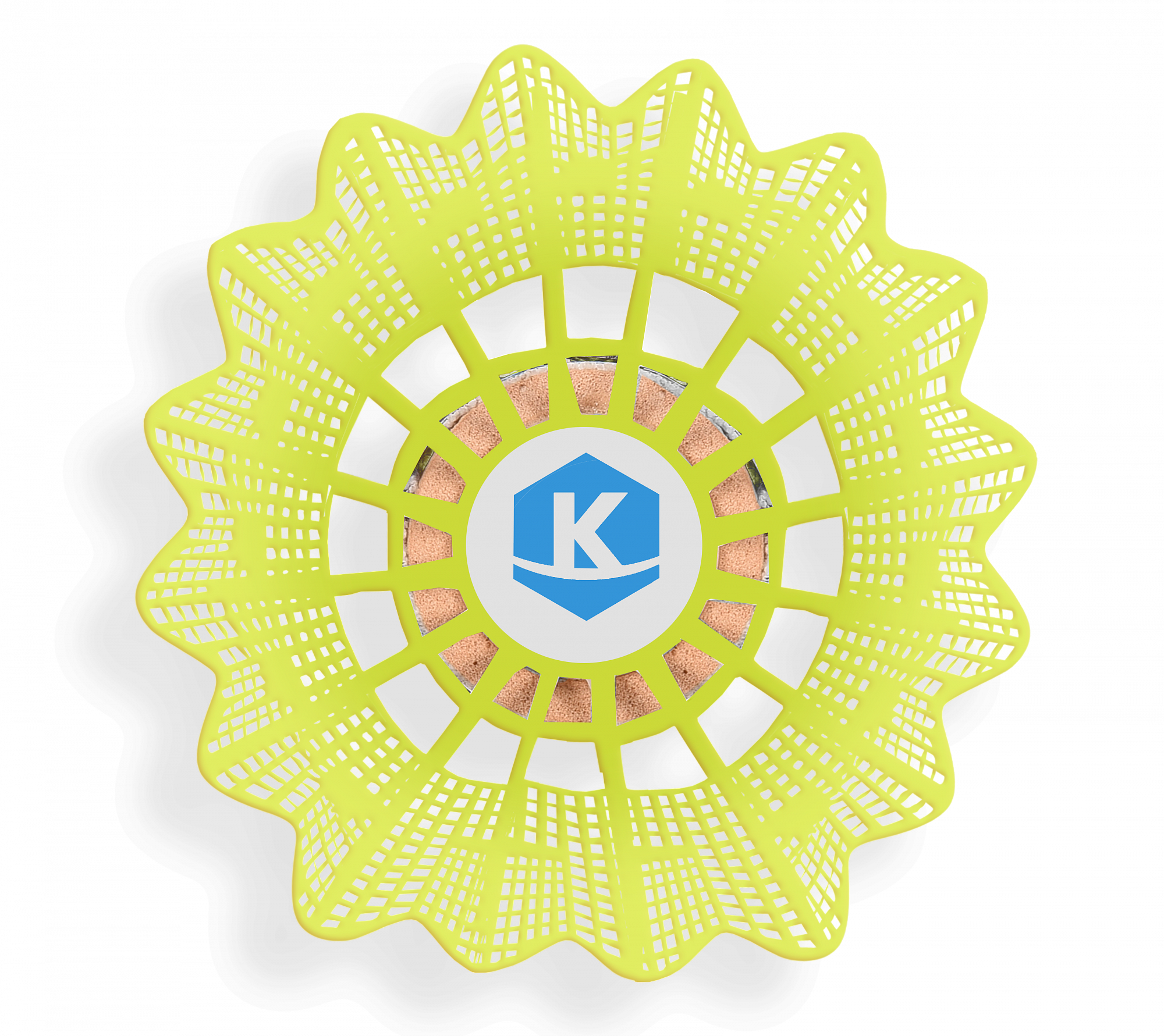 KRAFLA SH-Y100 Волан для бадминтона (выписывать-отгружать строго упаковками по 5 шт/по 20 шт)