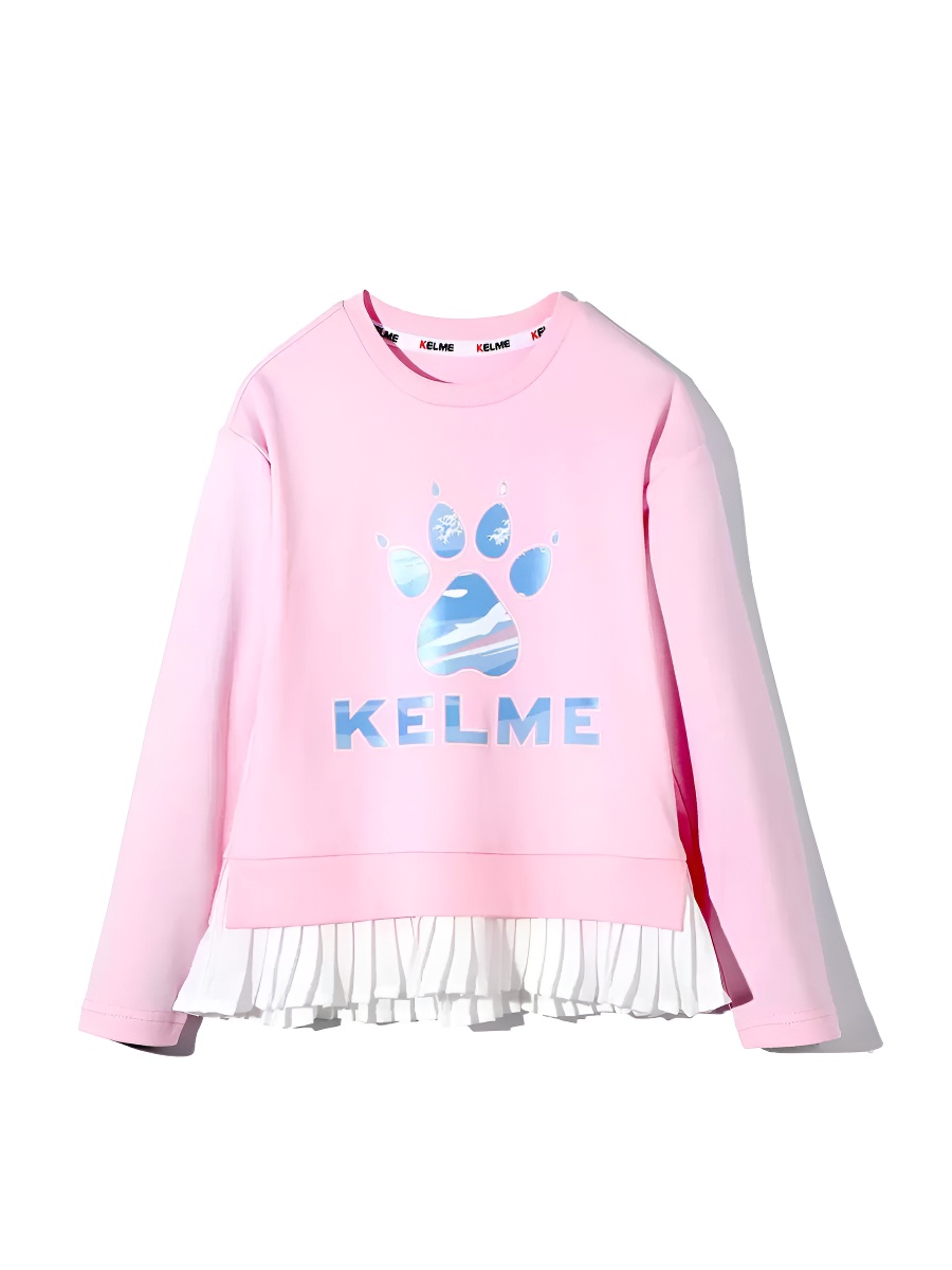 Детский свитшот KELME Girl's Round Neck Sweater Pink