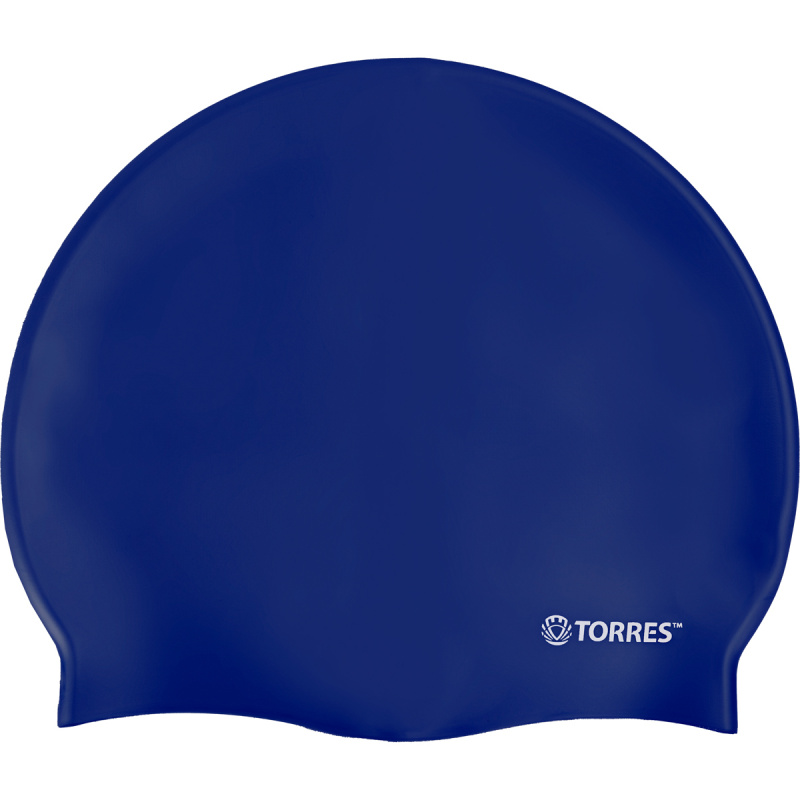 Шапочка для плав. TORRES No Wrinkle, SW-12203BL, синий, силикон