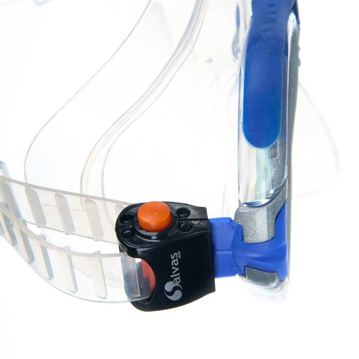 Маска для плав. Salvas Phoenix Mask, CA520S2BYSTH, зак.стекло, силикон, р.Senior, сереб/син