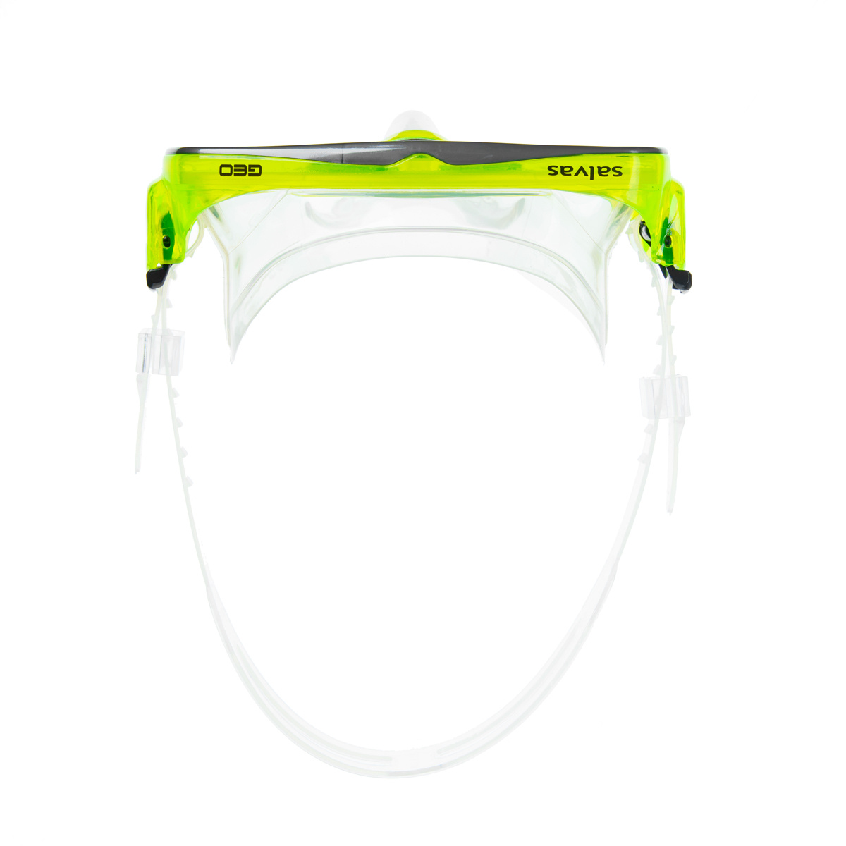 Маска для плав. Salvas Geo Jr Mask, CA105S1GYSTH, безопасн.стекло, силикон, р. Junior, желтый