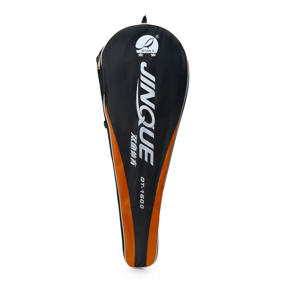 Ракетка для бадм. DOUBLE FISH JINQUE QT-1600, для продвинутых,карбон со струнами,литая,оранжевый