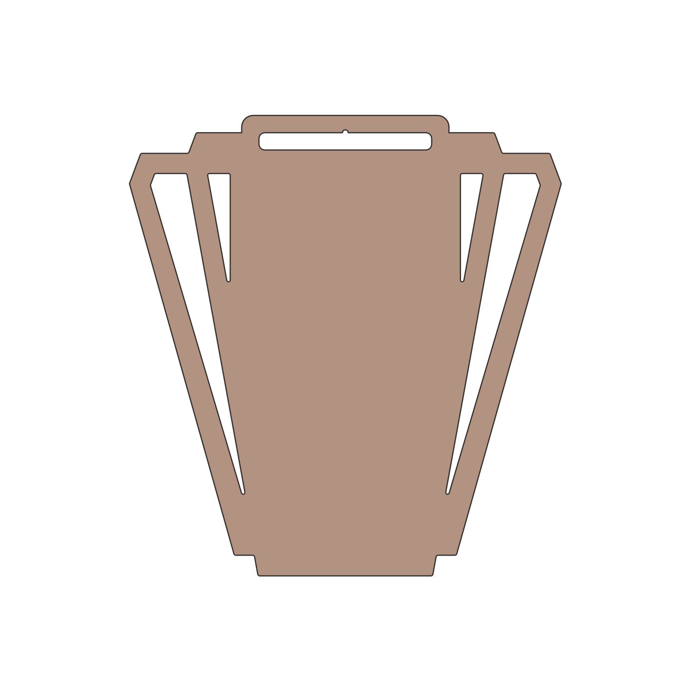 Заготовка медали MZP 840-80/BM под сублимацию (75x80мм, s-2 мм)