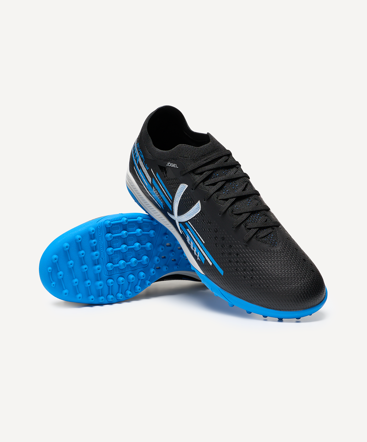 Бутсы многошиповые JOGEL Evofly TF PRO Black/blue