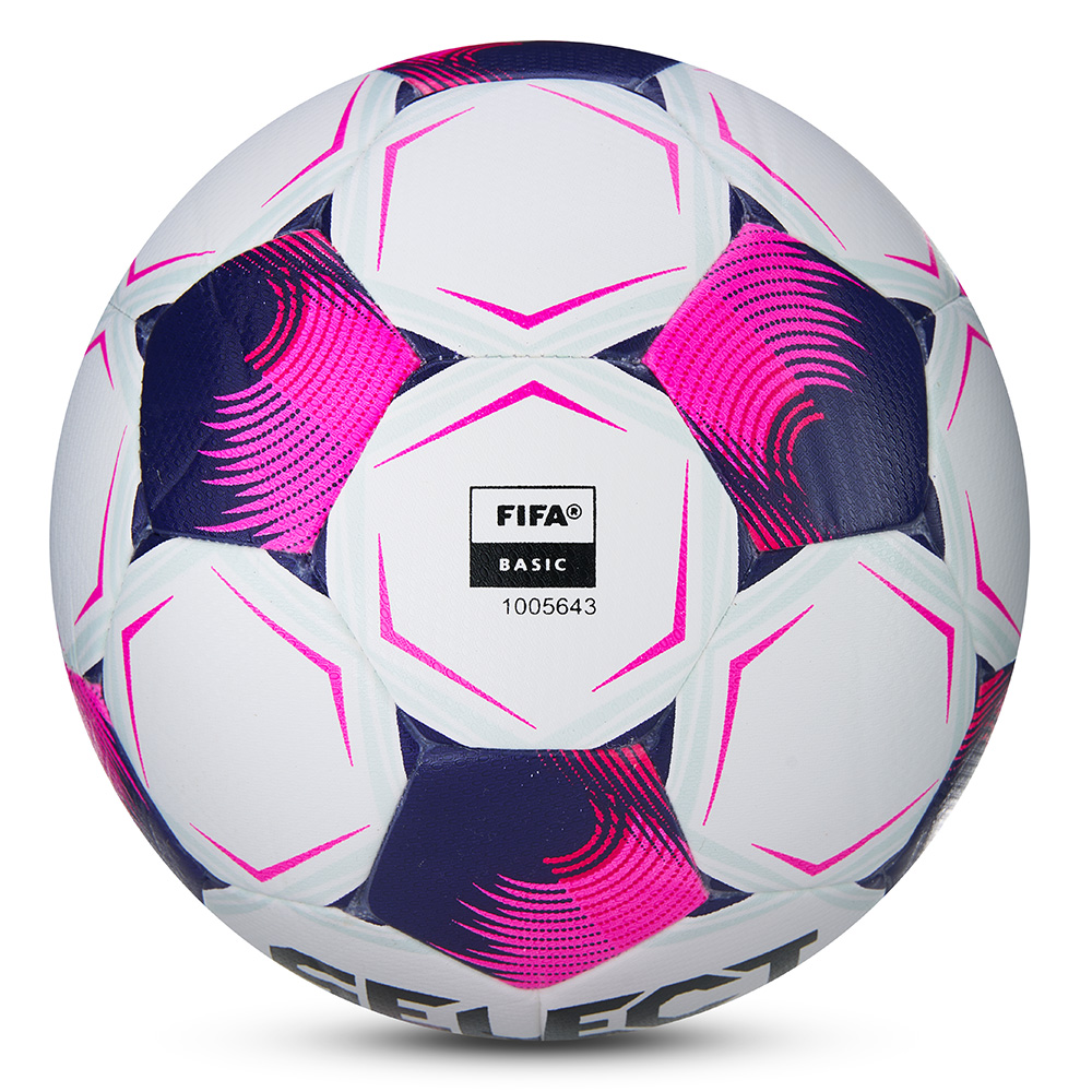 Мяч футб. SELECT Atlanta v26, 0575971011, р.5, FIFA Basic, облегч, 32п,ТПУ, гибрид.сш, бел-роз-черн.