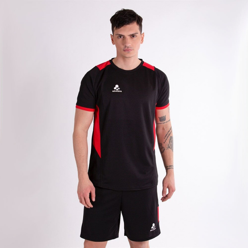 Форма волейб. муж. +ADRENALINA Tommy 1303-040-2XL, р.2XL, 100% полиэстер, черно-красный