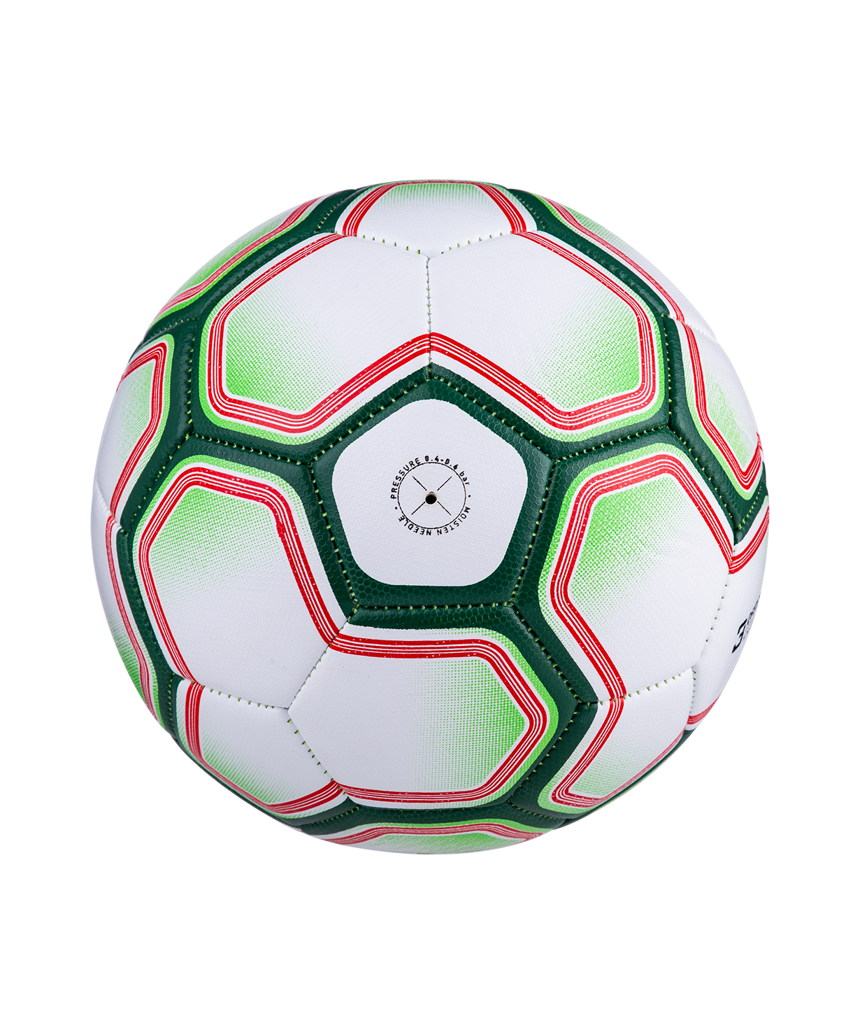Мяч футбольный Nano №3, белый/зеленый, размер 3