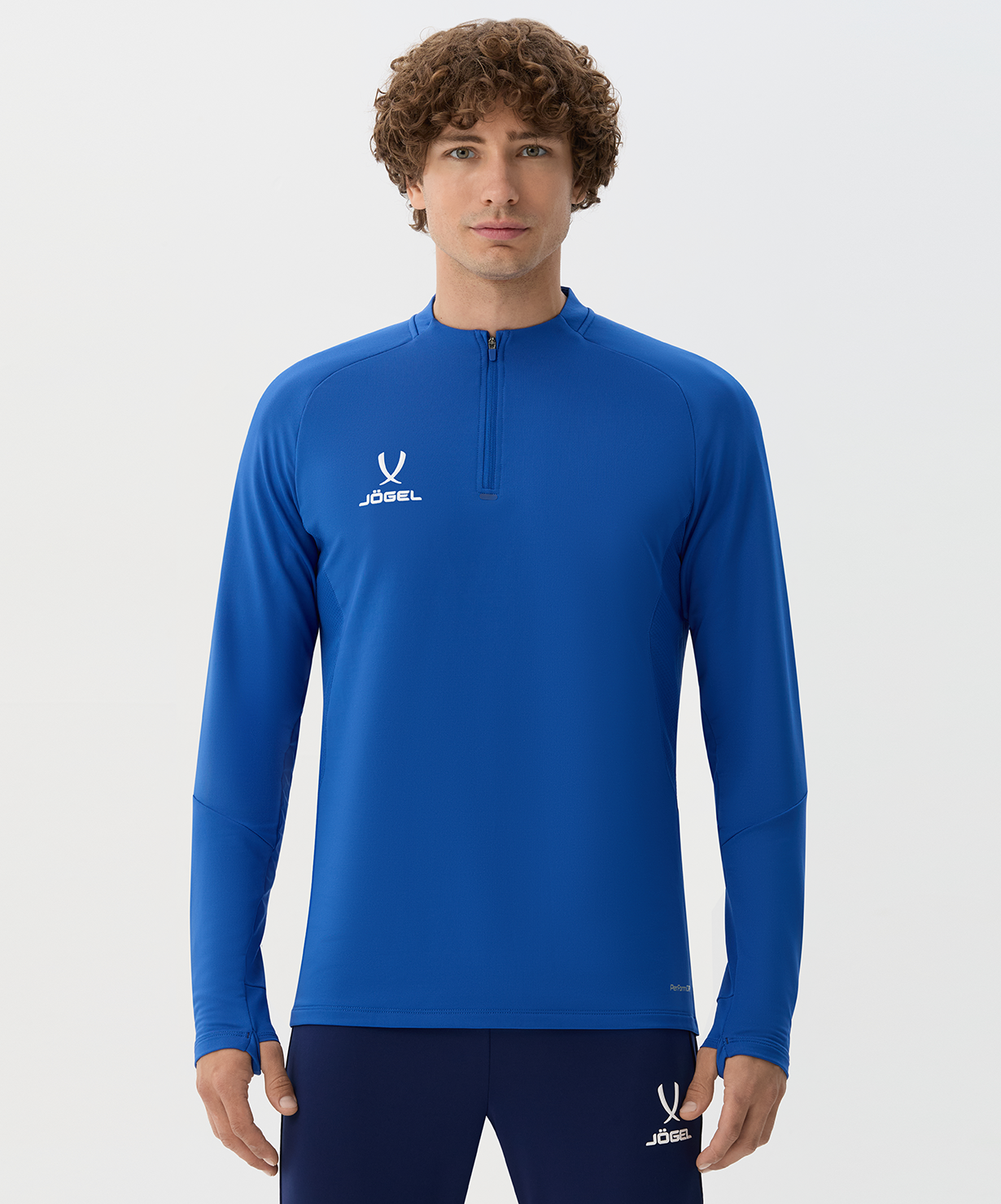 Джемпер тренировочный JOGEL PREMIER PerFormDRY Training 1/4 Zip Top, синий, размер L