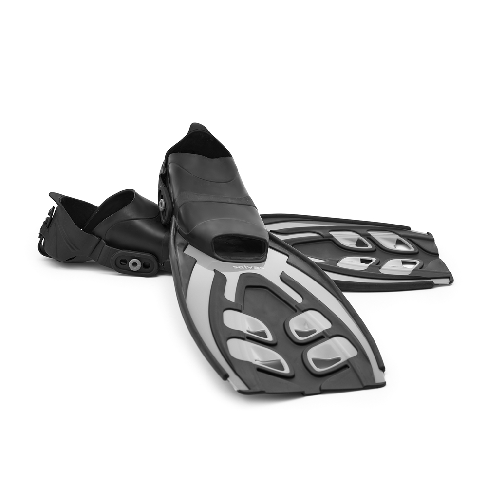 Ласты для плав. Salvas Tonic Dive, BA190LXNNSTS,TPR и Technoflex, р. L/XL, чёрный