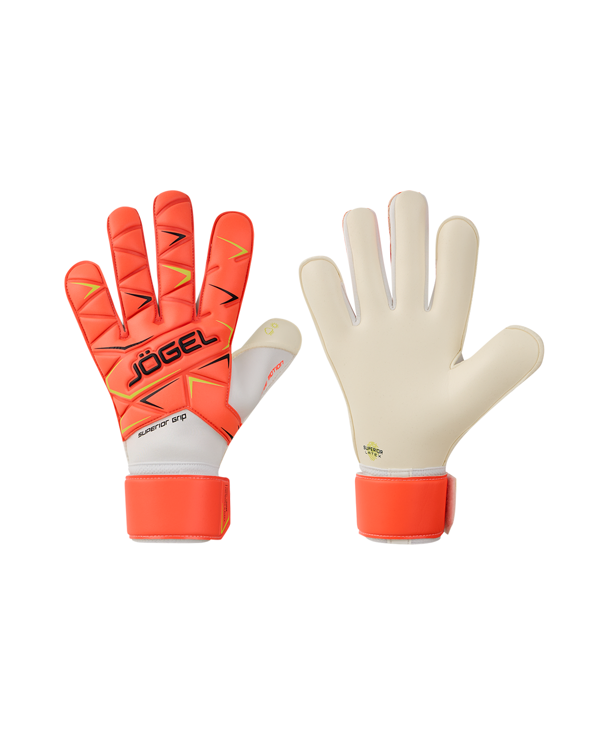 Перчатки вратарские JOGEL Legend SL4 Roll Negative, коралловый