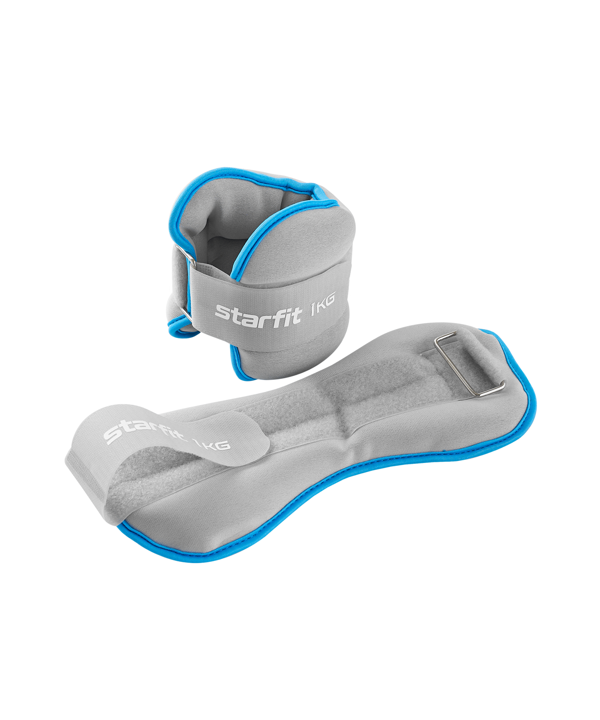 Утяжелители универсальные STARFIT WT-501, 1 кг, синий/серый