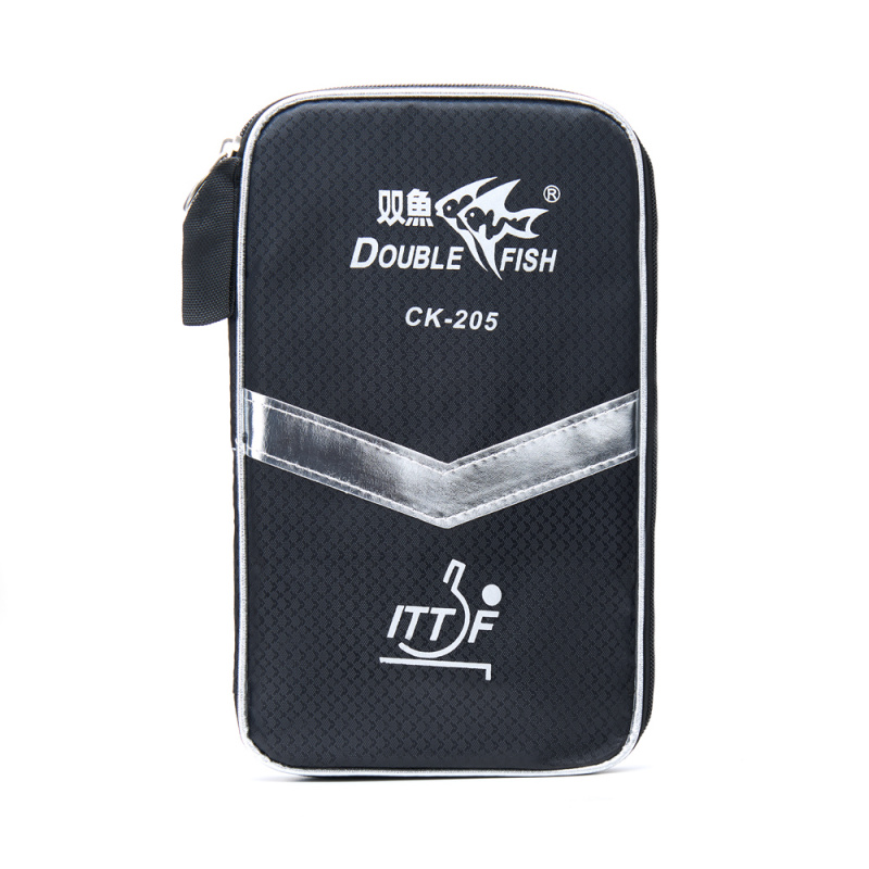 Ракетка для н/т DOUBLE FISH, CK-205, для любителей, ITTF,наклад. 2.0 мм, конич. ручка + сумка-чехол