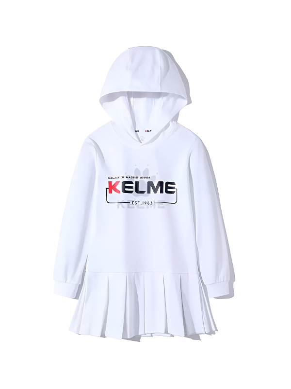 Детское худи KELME Girl's Hooded Sweatshirt White