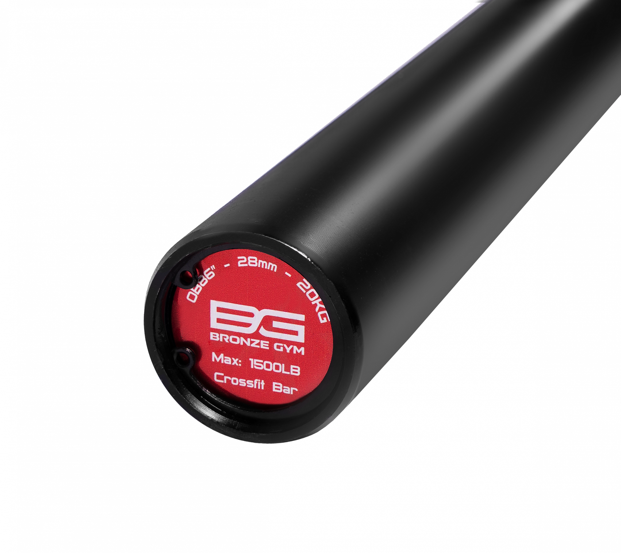 Гриф олимпийский BRONZE GYM прямой красный 20 кг МВН: 680кг с замками